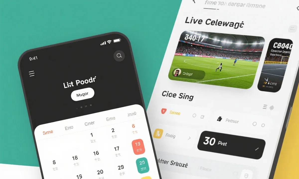 赛事功能界面示意